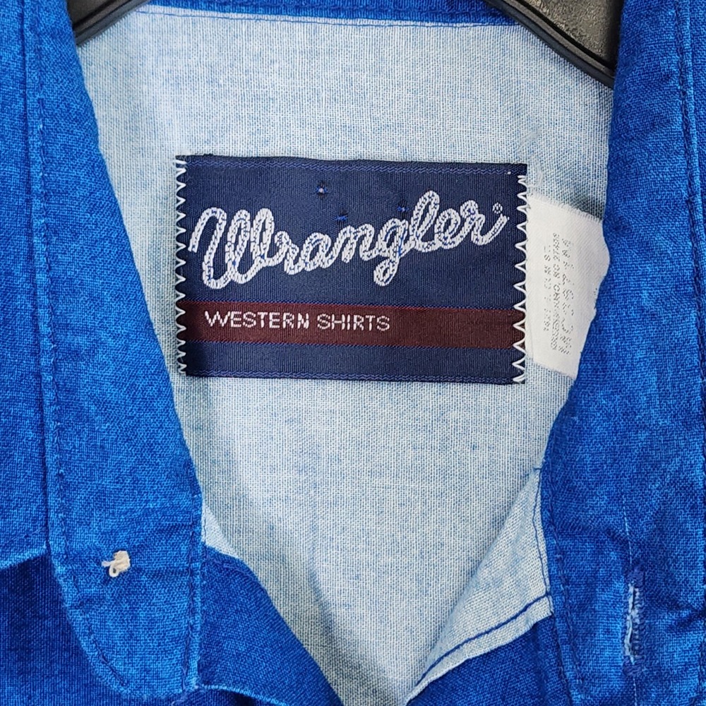 Wrangler Western Shirt Mens XL Red Blue Cowboy Horse Graphic Sleeveless Vintage - Picture 3 of 7